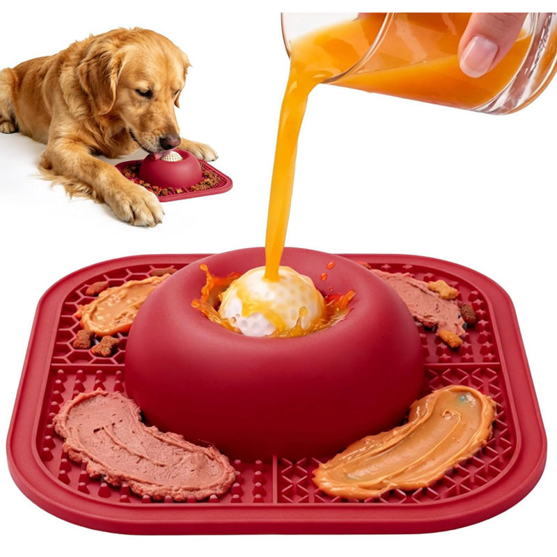 2-in-1 Silicone Pet Slow Feeder