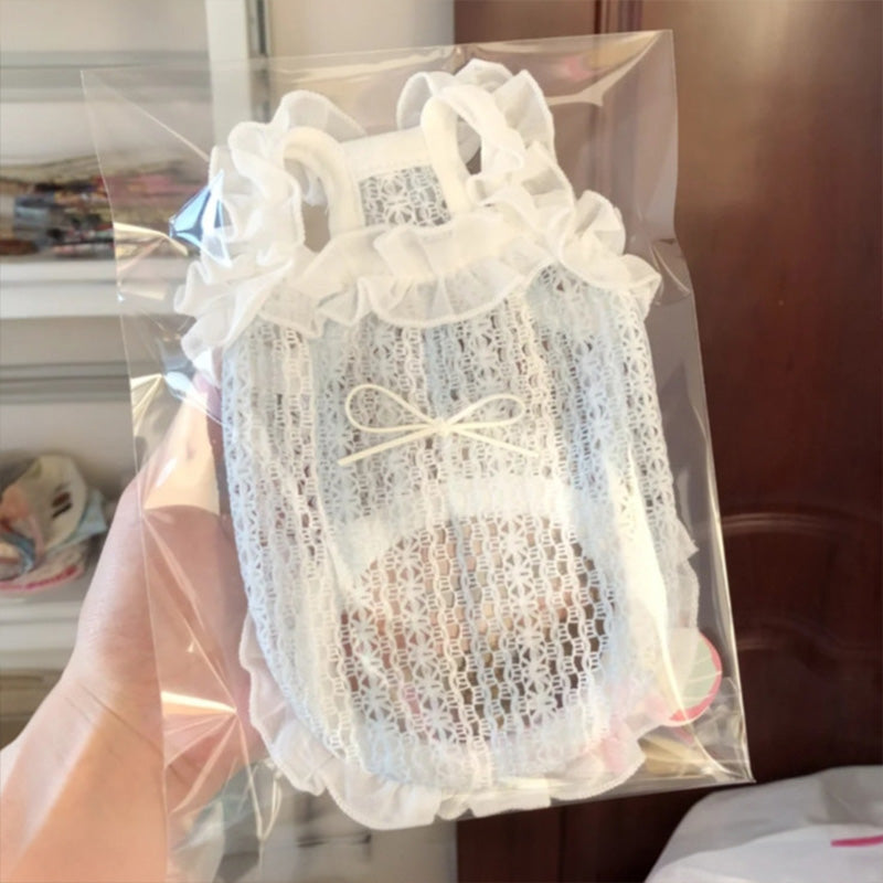 Pet-shaped openwork lace camisole