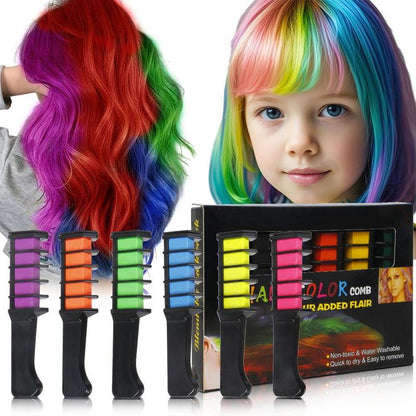 Washable, quick-dyeing hair comb