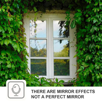 Adhesive-free one-way heat-insulating glass film