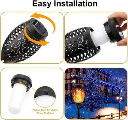 🔥Christmas Sale 60%Off- Solar LED Flame Lights Outdoors