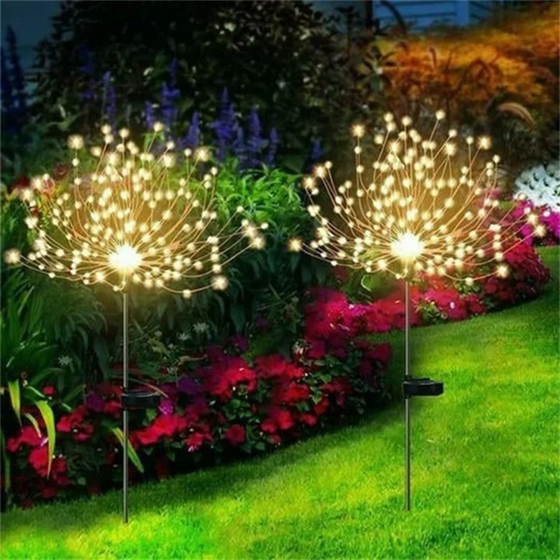 ✨2023 HOT SALE-60% OFF 🔥 - Waterproof Solar Garden Fireworks Lamp