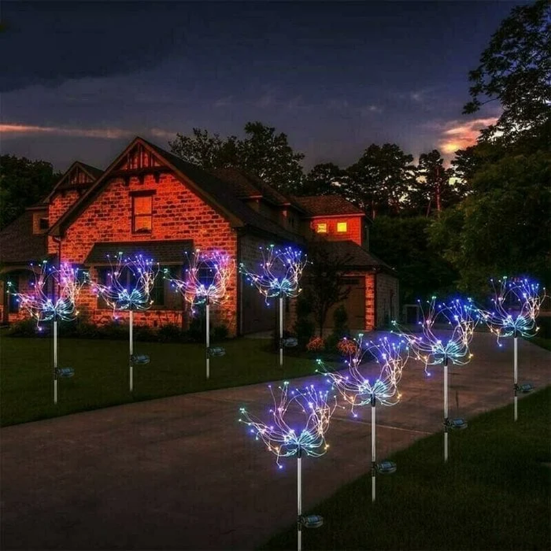 ✨2023 HOT SALE-60% OFF 🔥 - Waterproof Solar Garden Fireworks Lamp