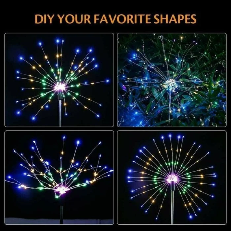 ✨2023 HOT SALE-60% OFF 🔥 - Waterproof Solar Garden Fireworks Lamp