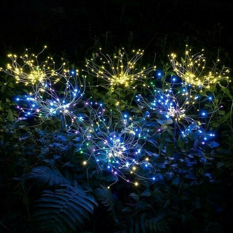 ✨2023 HOT SALE-60% OFF 🔥 - Waterproof Solar Garden Fireworks Lamp