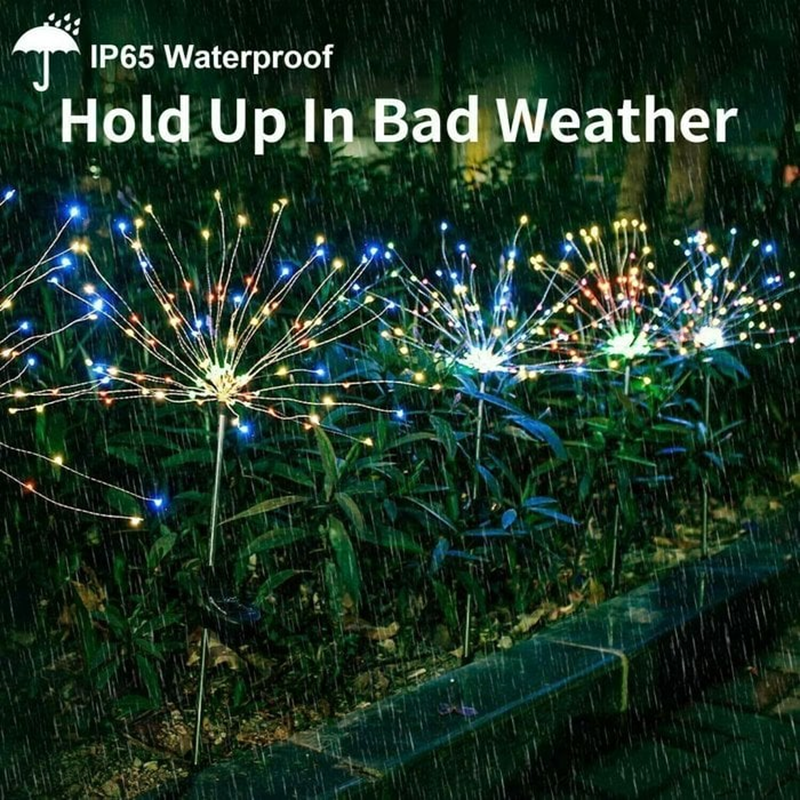 ✨2023 HOT SALE-60% OFF 🔥 - Waterproof Solar Garden Fireworks Lamp