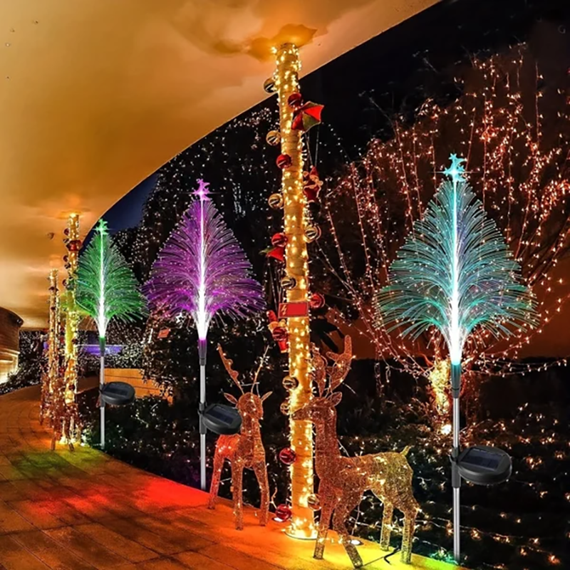 🔥Christmas Promotion 60% off - 🎄7 Color Changing Solar Christmas Trees Lights🎄