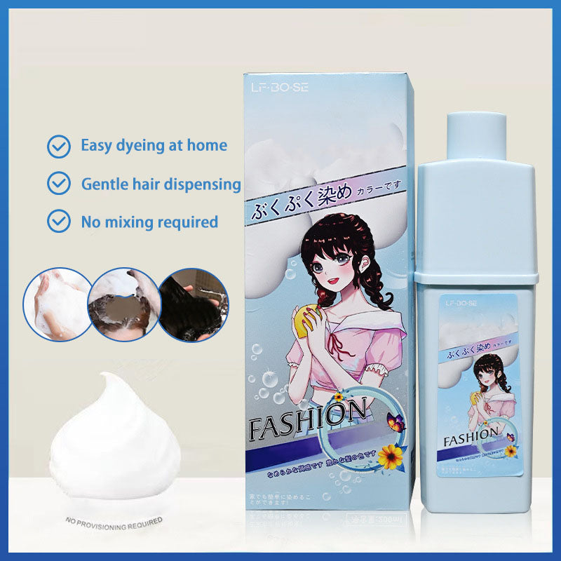 Bubble hair dye