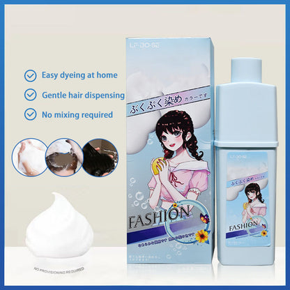 Bubble hair dye