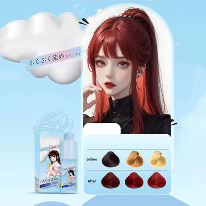 Bubble hair dye