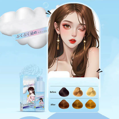 Bubble hair dye