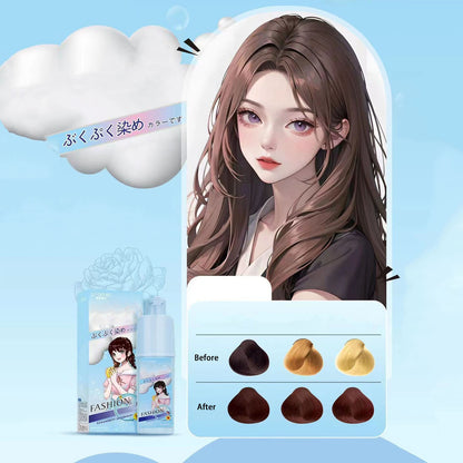 Bubble hair dye