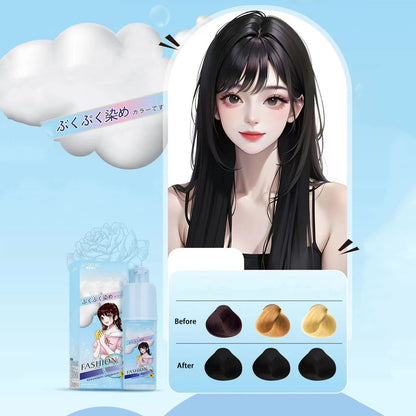 Bubble hair dye