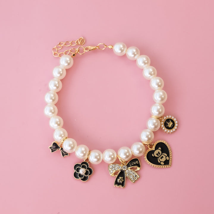 Pet Pearl Charm Collar