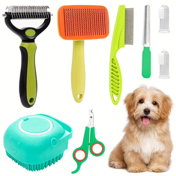 8-piece professional pet grooming kit