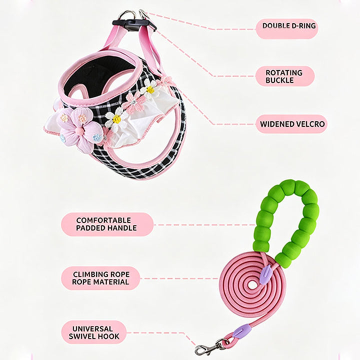 Anti-Escape Pet Harness and Leash Set