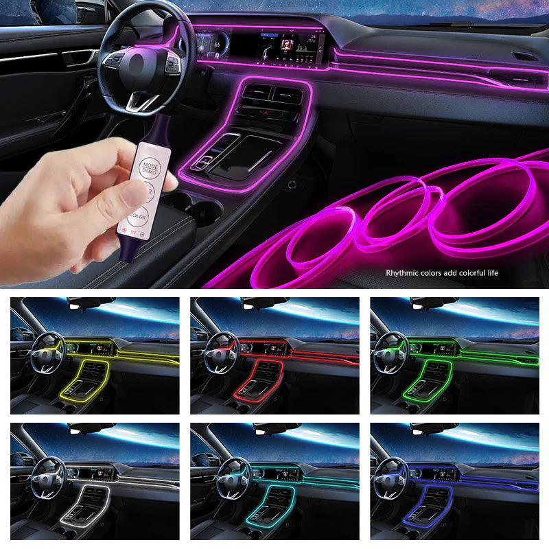 Car ambient lighting with seven colors
