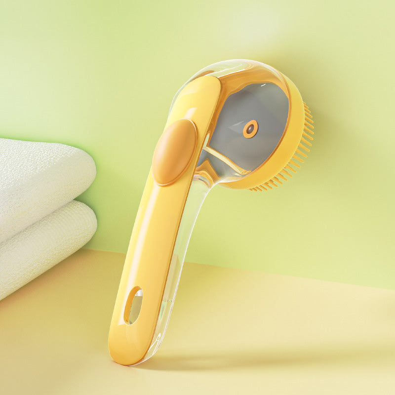 Pet silicone bath massage brush