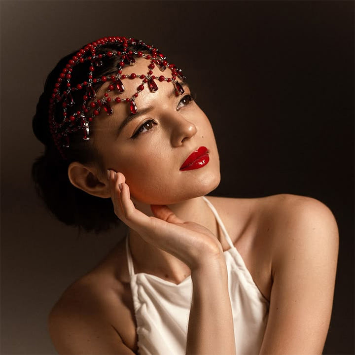 Retro Hepburn teardrop hair accessory