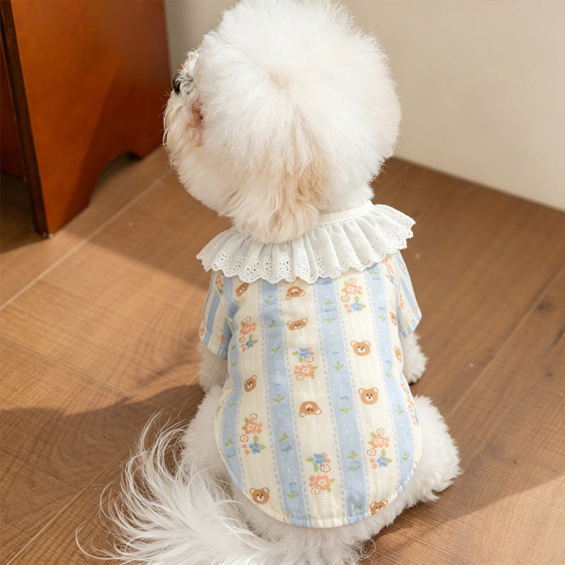 Thin, breathable, air-conditioned clothing for pets