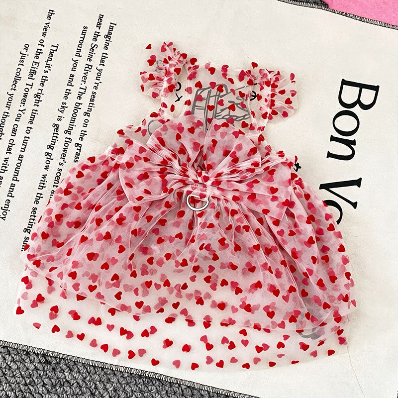 Dog-shaped tulle princess dress