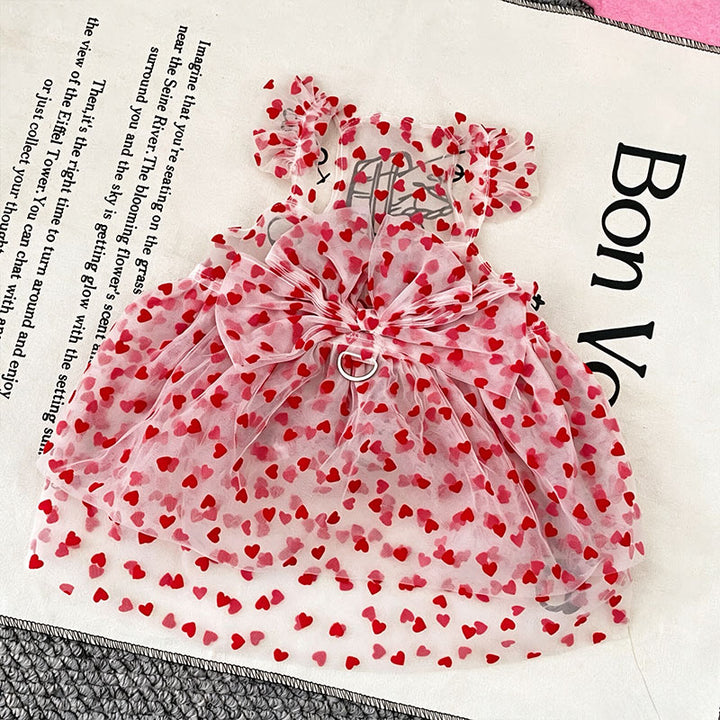 Dog-shaped tulle princess dress