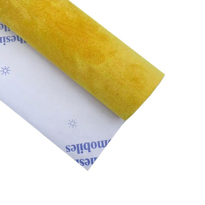Self-adhesive plush