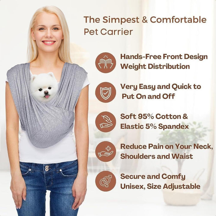 Portable foldable pet chest bag