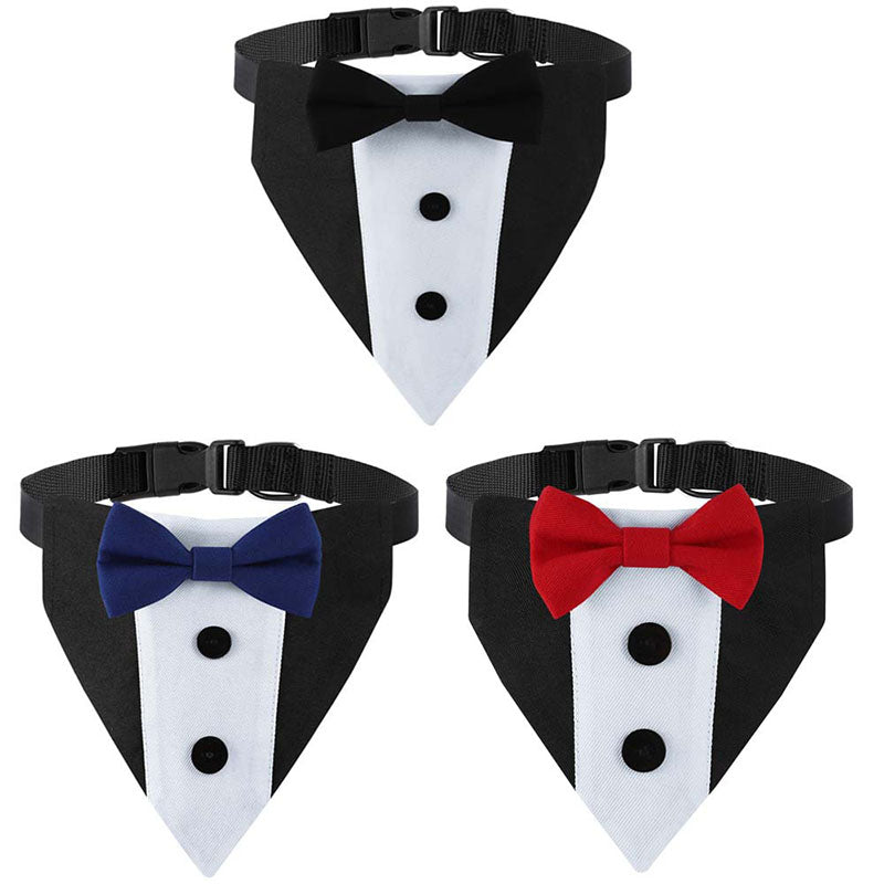Pet Dog Tuxedo Bandana