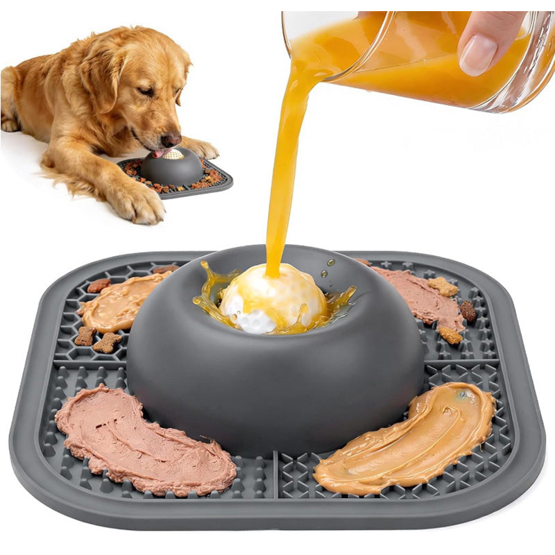 2-in-1 Silicone Pet Slow Feeder