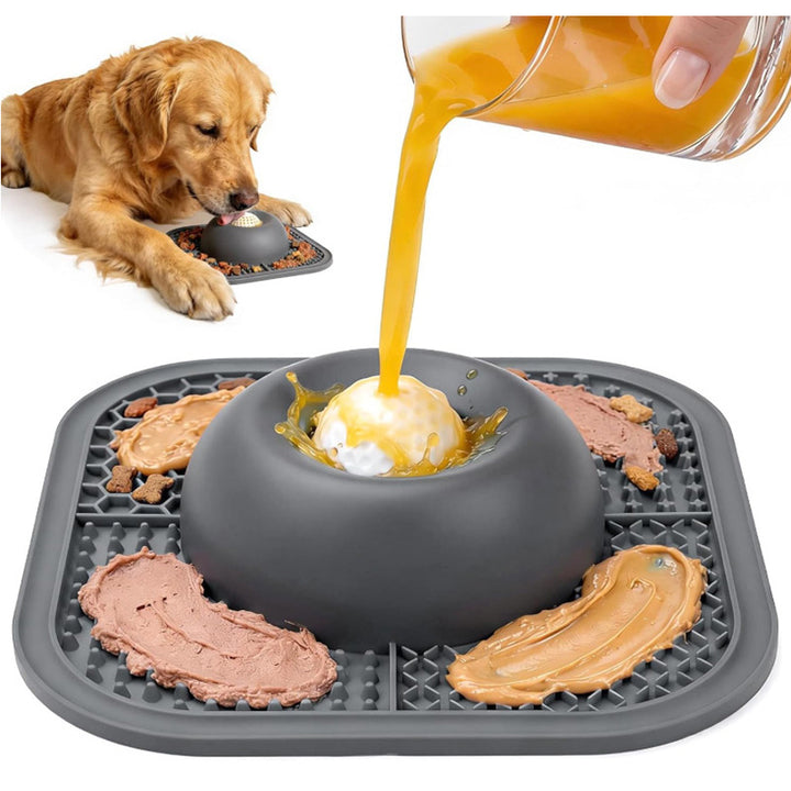 2-in-1 Silicone Pet Slow Feeder
