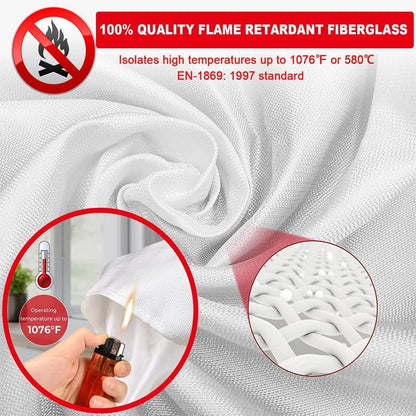 Fiberglass fire blanket