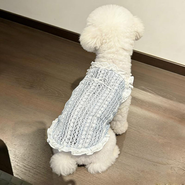 Pet-shaped openwork lace camisole