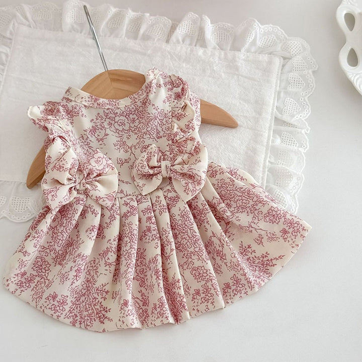 Blue and White Porcelain Style Pet Dress