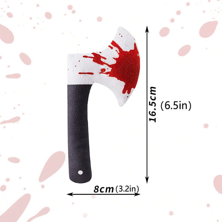 Halloween Bloody Knife Plush Cat Toy
