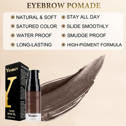 Long-lasting waterproof eyebrow dye