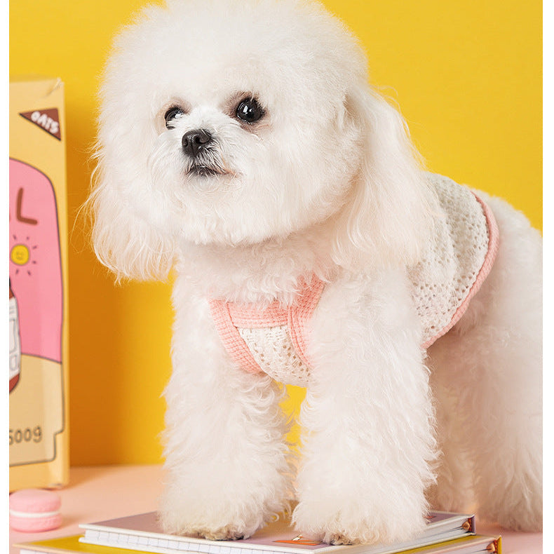Heart Bow Lace Dog Tank Top