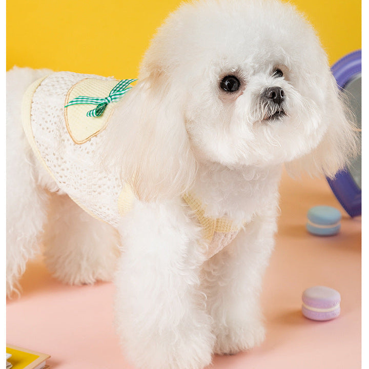 Heart Bow Lace Dog Tank Top