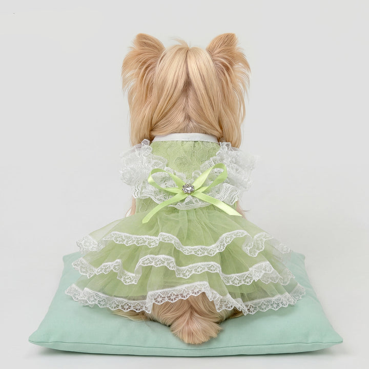 Pet Lace Tulle Princess Dress for Small Dogs