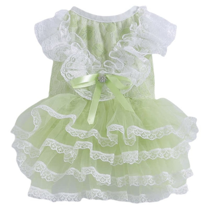 Pet Lace Tulle Princess Dress for Small Dogs