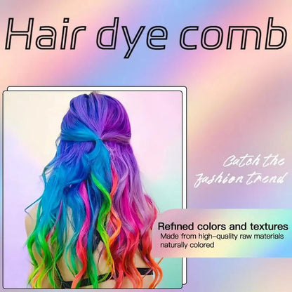 Washable, quick-dyeing hair comb