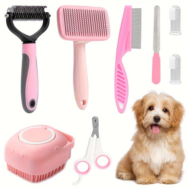 8-piece professional pet grooming kit