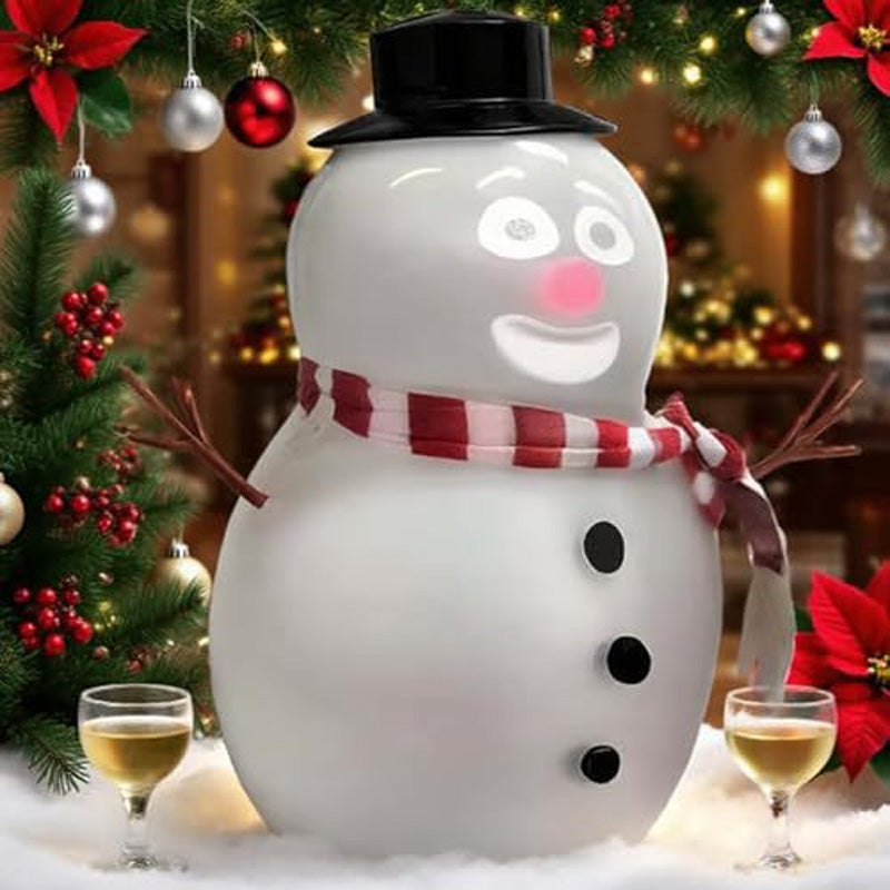 A talking animated winking snowman
