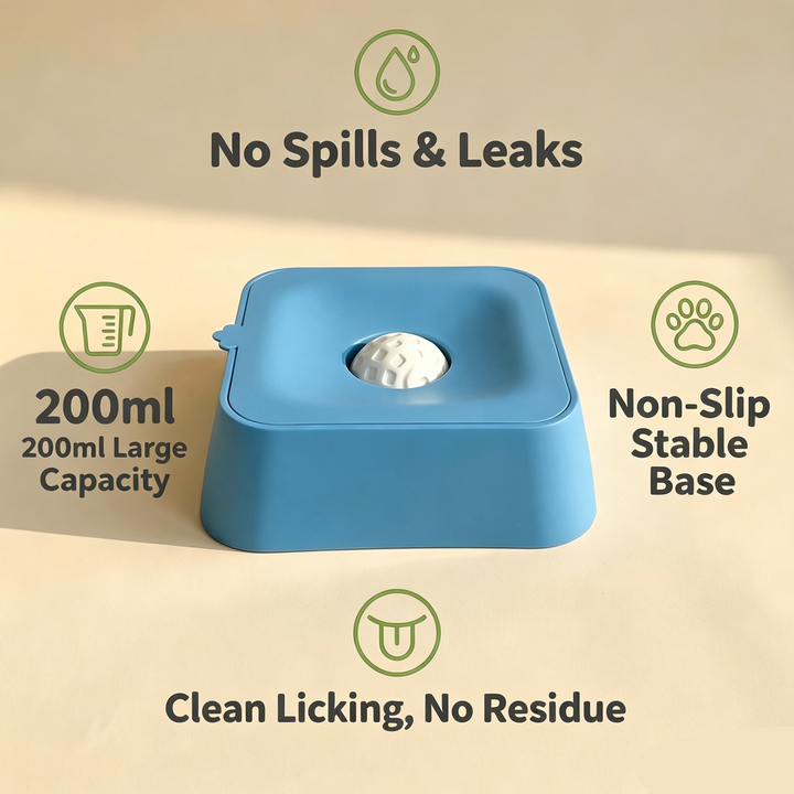 Food Grade Anti Slip Pet Lick Slow Feeding Bowl