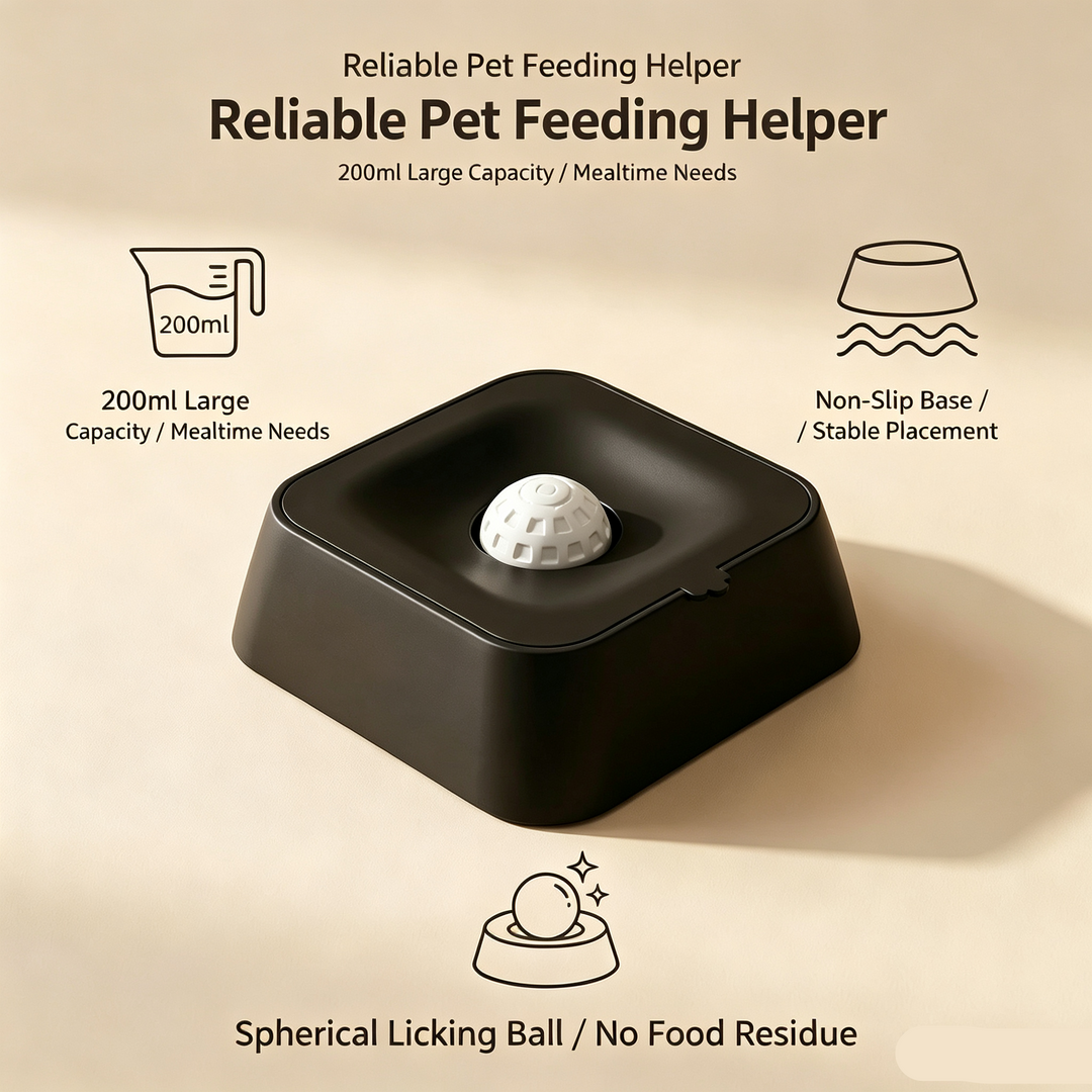 Food Grade Anti Slip Pet Lick Slow Feeding Bowl