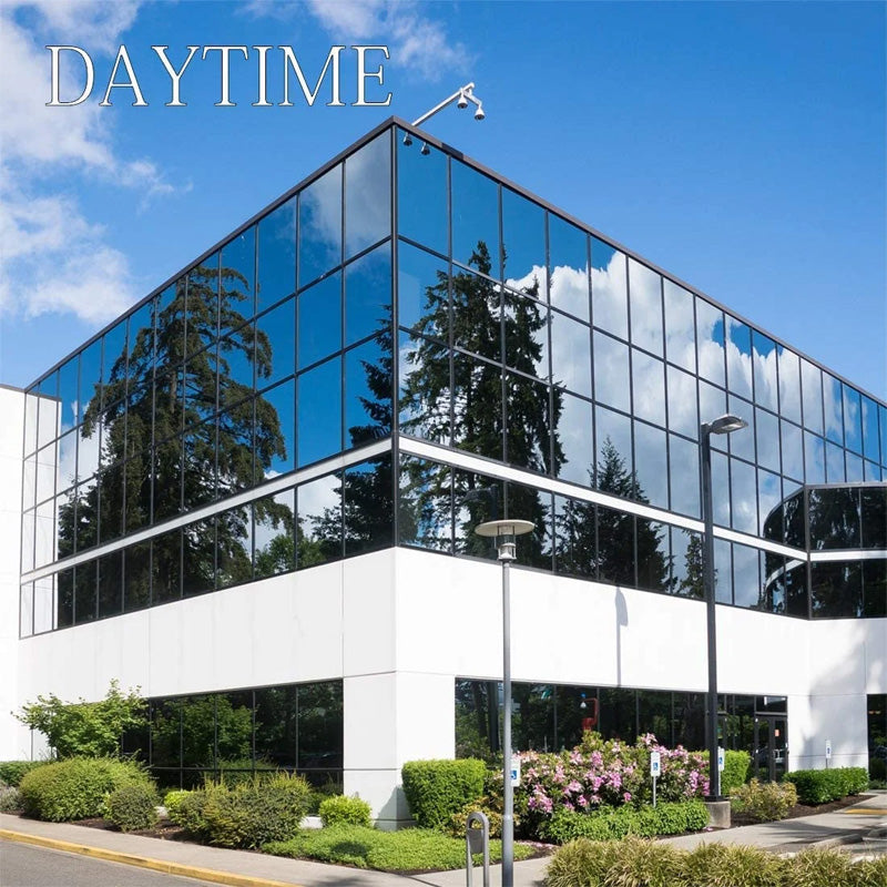 Adhesive-free one-way heat-insulating glass film