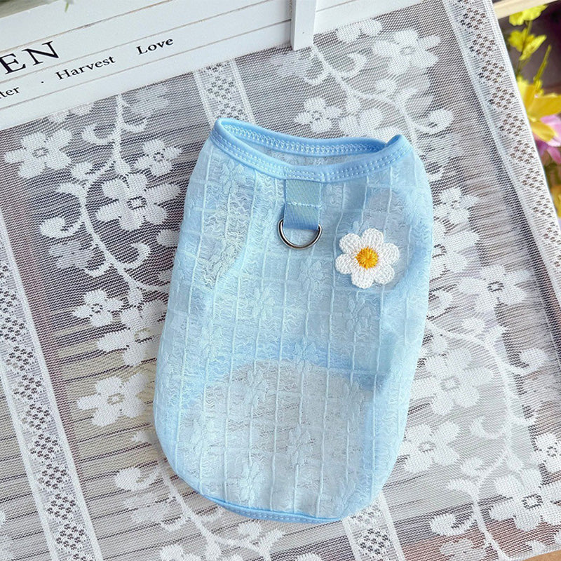 Pet mesh breathable vest dress