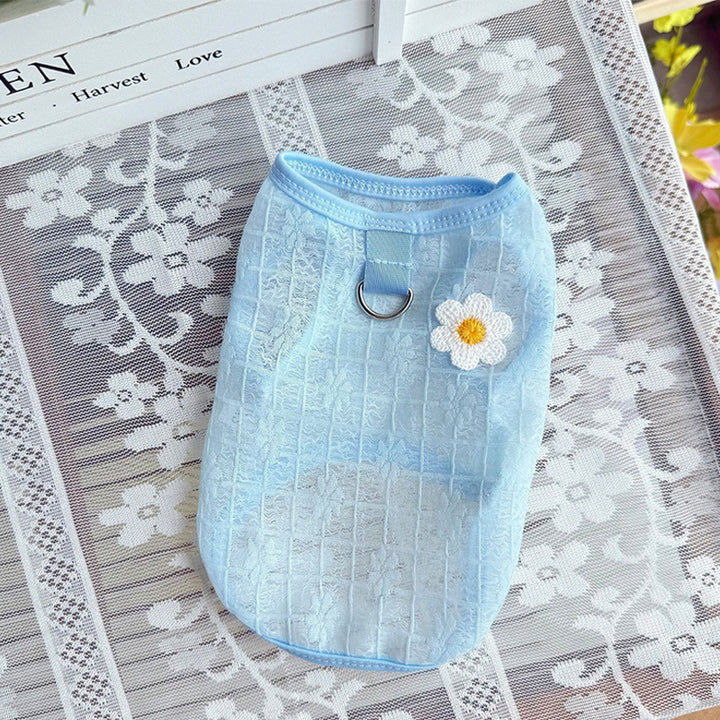 Pet mesh breathable vest dress
