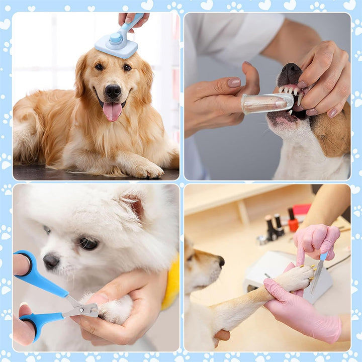 8-piece professional pet grooming kit