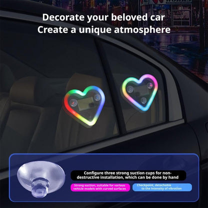 Car heart-shaped ambient lights